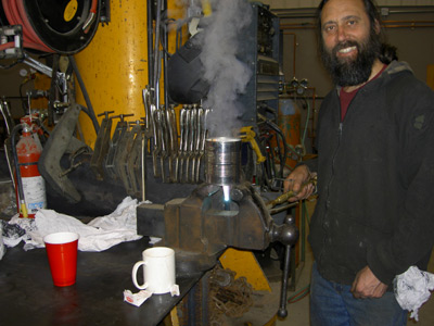 Paul boiling tea